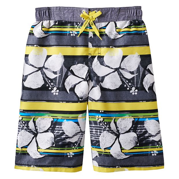 Boys 8-20 ZeroXposur Tropical Flower Swim Shorts