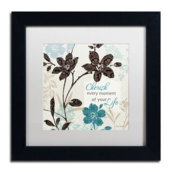 Trademark Fine Art Botanical Touch Quote I Framed Wall Art