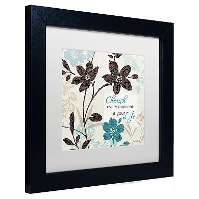 Trademark Fine Art Botanical Touch Quote I Framed Wall Art