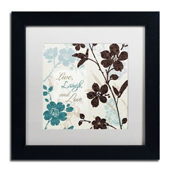 Trademark Fine Art Botanical Touch Quote II Framed Wall Art