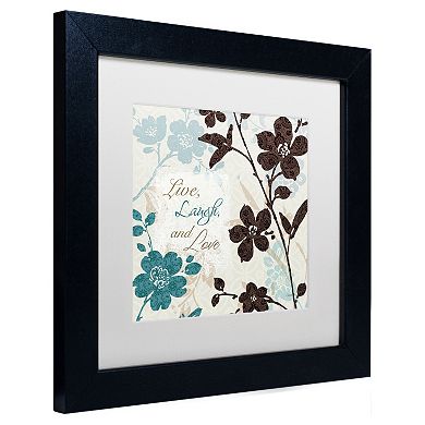 Trademark Fine Art Botanical Touch Quote II Framed Wall Art