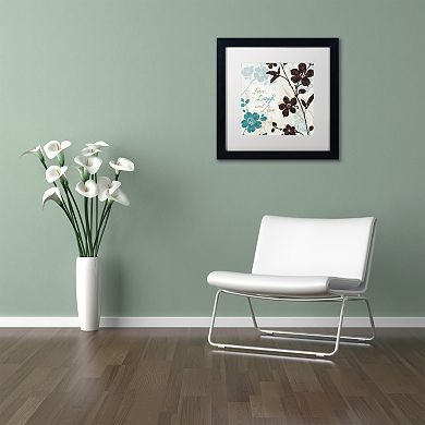 Trademark Fine Art Botanical Touch Quote II Framed Wall Art