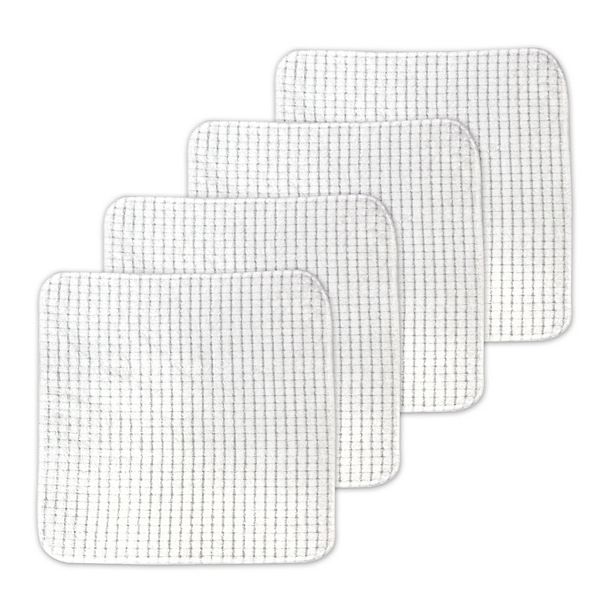 S&T INC. Mesh Dish Scrubber, Kitchen Dish Cloths for Washing Dishes, Green,  11.5 Inches x 11.5 Inches, 3 Pack