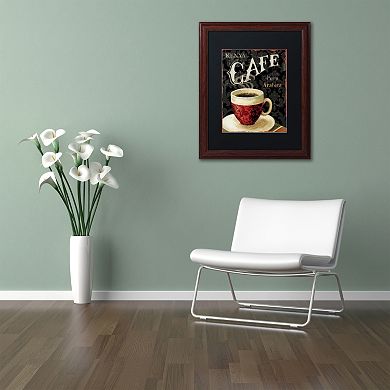 Trademark Fine Art Today's Coffee I Matted Framed Wall Art