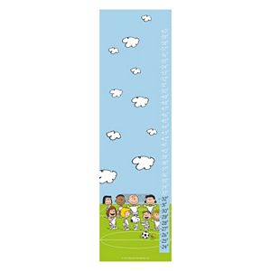Peanuts Playing Soccer Canvas Growth Chart by Marmont Hill