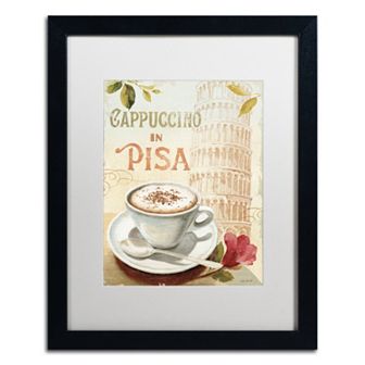 Trademark Fine Art Cafe in Europe IV Black Framed Wall Art