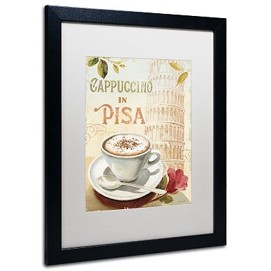Trademark Fine Art Cafe in Europe IV Black Framed Wall Art