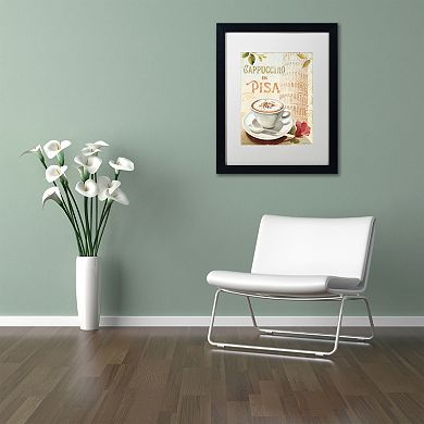 Trademark Fine Art Cafe in Europe IV Black Framed Wall Art
