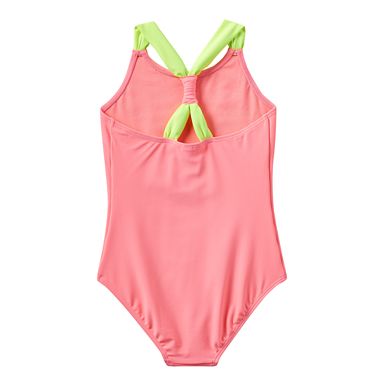 Girls 4-6x SO® Glitter Palm Tree Racerback One-Piece Swimsuit