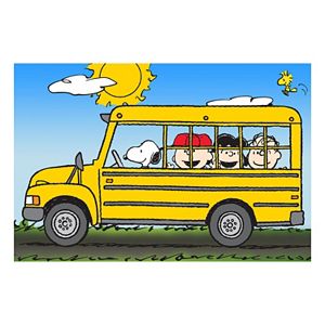 Peanuts School Bus Canvas Wall Art by Marmont Hill
