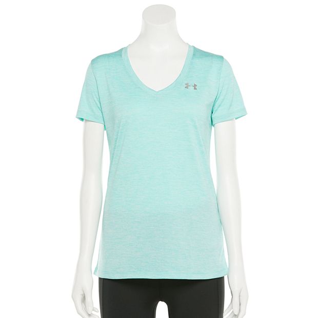 Under Armour Womens Tech Twist V-Neck (Washed Blue)