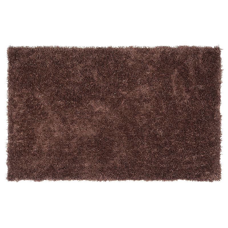 Safavieh Classic Ultra Solid Shag Rug, Brown, 7Ft Sq at RugsBySize.com