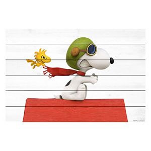 Peanuts Snoopy Flying Wood Wall Art by Marmont Hill
