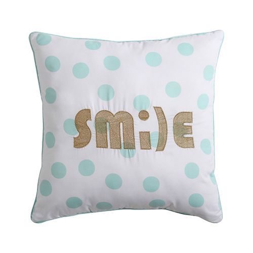 VCNY Inspire Me Mix & Match Smile Throw Pillow