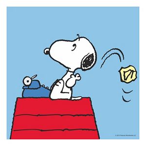 Peanuts Snoopy Typewriter Canvas Wall Art by Marmont Hill