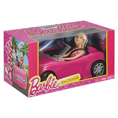 Barbie Blonde Barbie Doll & Convertible Car Set