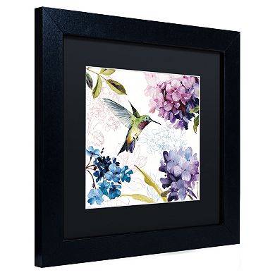 Trademark Fine Art Spring Nectar Square II Black Framed Wall Art
