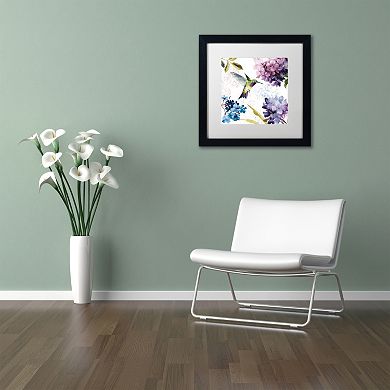 Trademark Fine Art Spring Nectar Square II Black Framed Wall Art