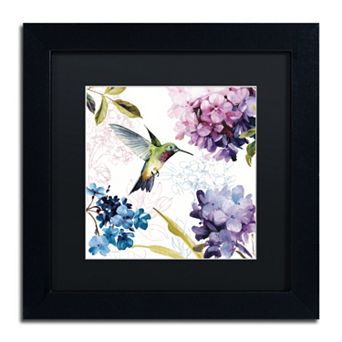 Trademark Fine Art Spring Nectar Square II Black Framed Wall Art