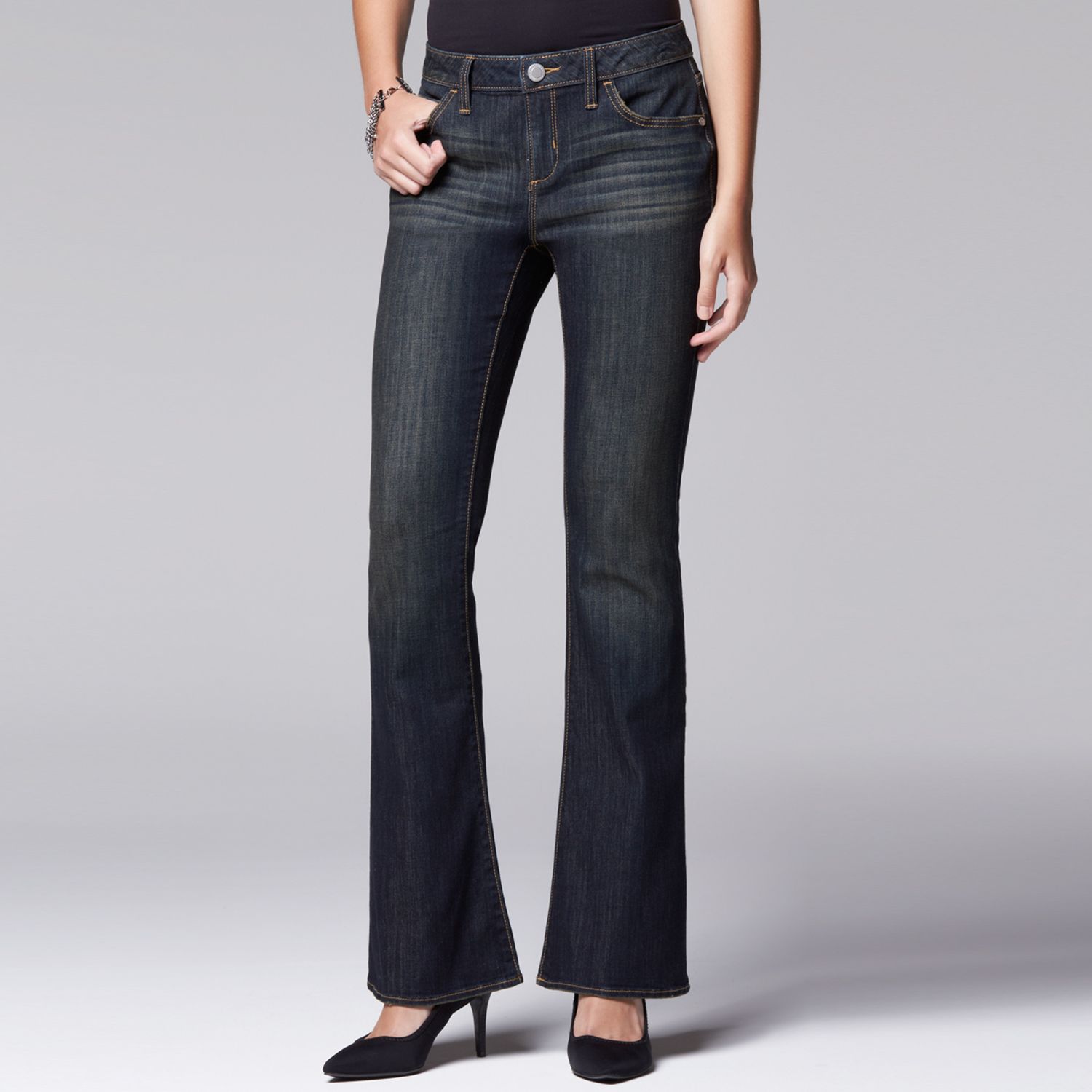 vera wang flare jeans