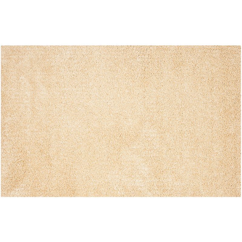 Safavieh Monterey Solid Shag Rug, White, 7Ft Rnd at RugsBySize.com