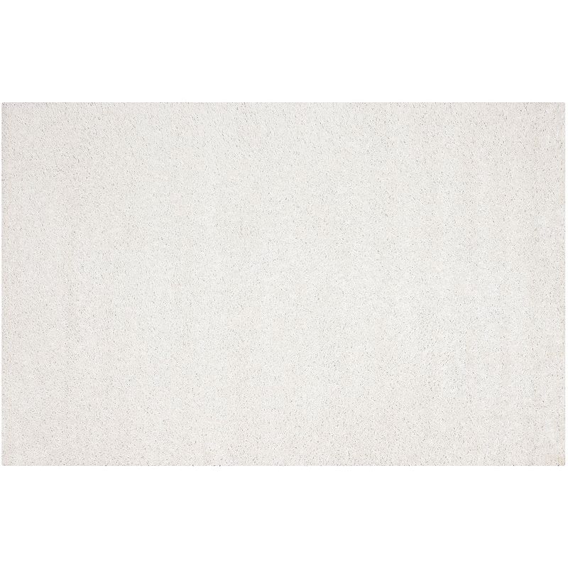 Safavieh Monterey Solid Shag Rug, White, 7Ft Rnd