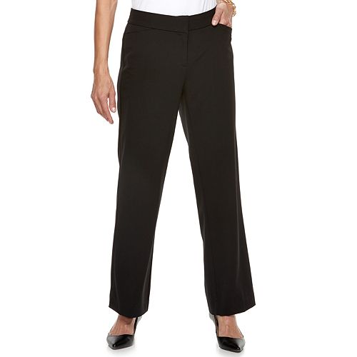 Women's Dana Buchman Midrise Curvy Fit Dress Pants