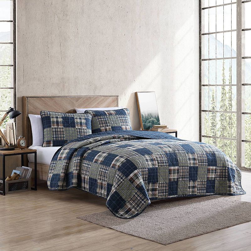 Eddie Bauer Madrona Quilt Set, Blue, Twin