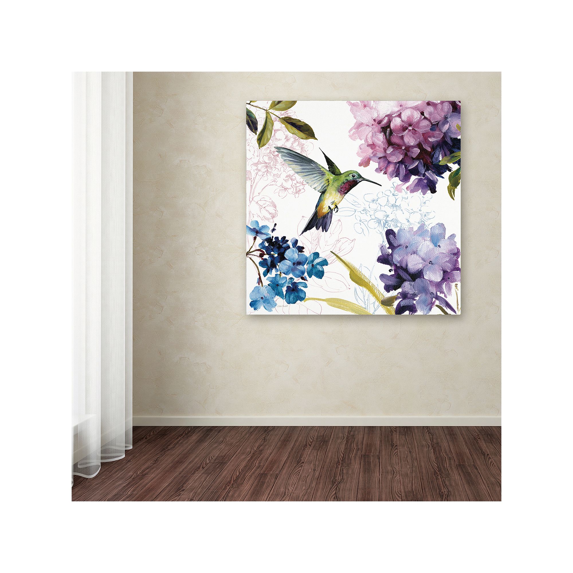 Trademark Fine Art Spring Nectar Square II Canvas Wall Art, Purple