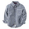 Boys 4-7 Carter's Woven Plaid Patterned Button-Down Shirt