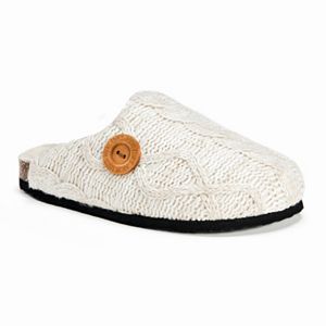 MUK LUKS Women's Cable Knit Clog Slippers