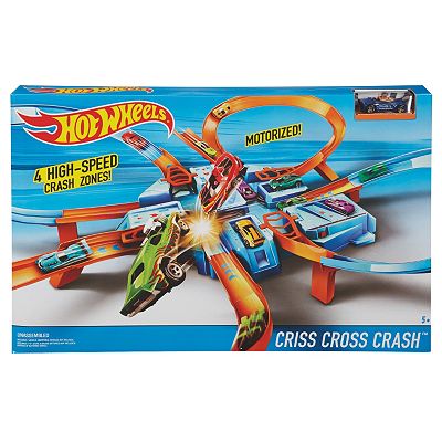 Hot Wheels Criss Cross Crash Track Set by Mattel