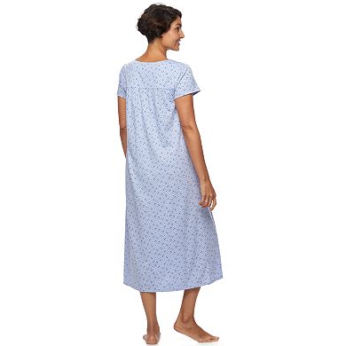 Women's Croft & Barrow® Pajamas: Short Sleeve Knit Nightgown