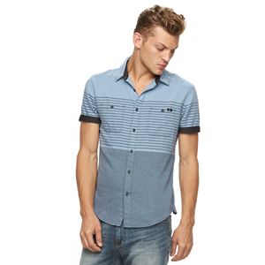 Men's Rock & Republic Striped Twill Button-Down Shirt