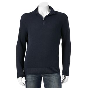 Big & Tall Croft & Barrow® Classic-Fit 5gg Quarter-Zip Sweater