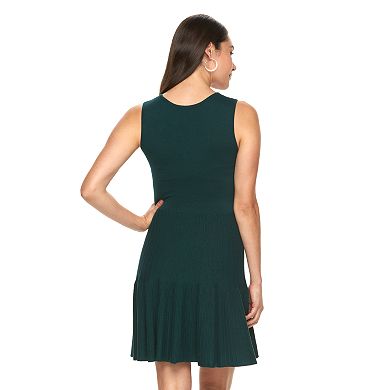 Women's Apt. 9® Ribbed Fit & Flare Sweaterdress