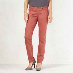 Women's LC Lauren Conrad Color Twill Skinny Pants