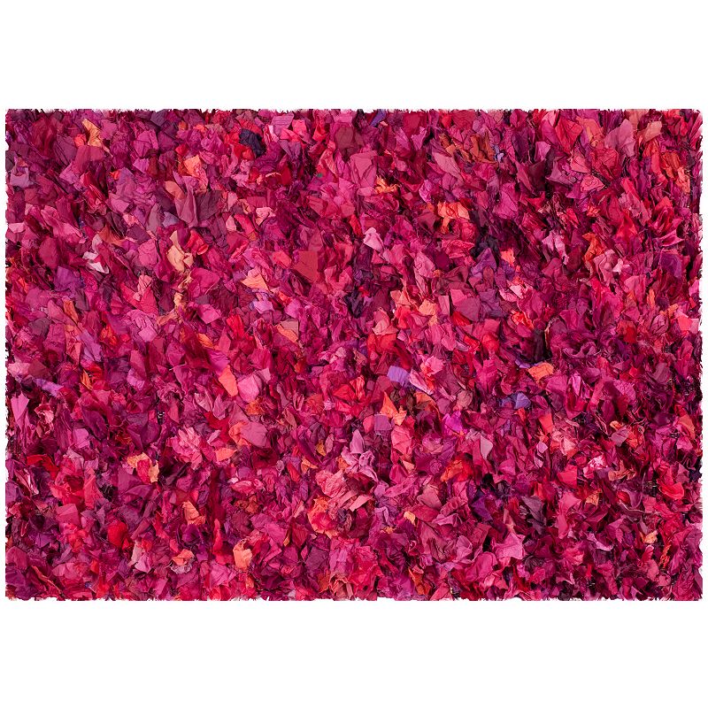 Safavieh Rio Solid Shag Rug, Pink, 6FT Sq