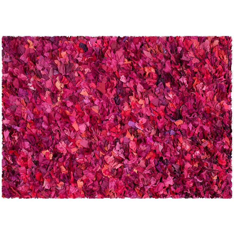 Safavieh Rio Solid Shag Rug, Pink, 6X9 Ft