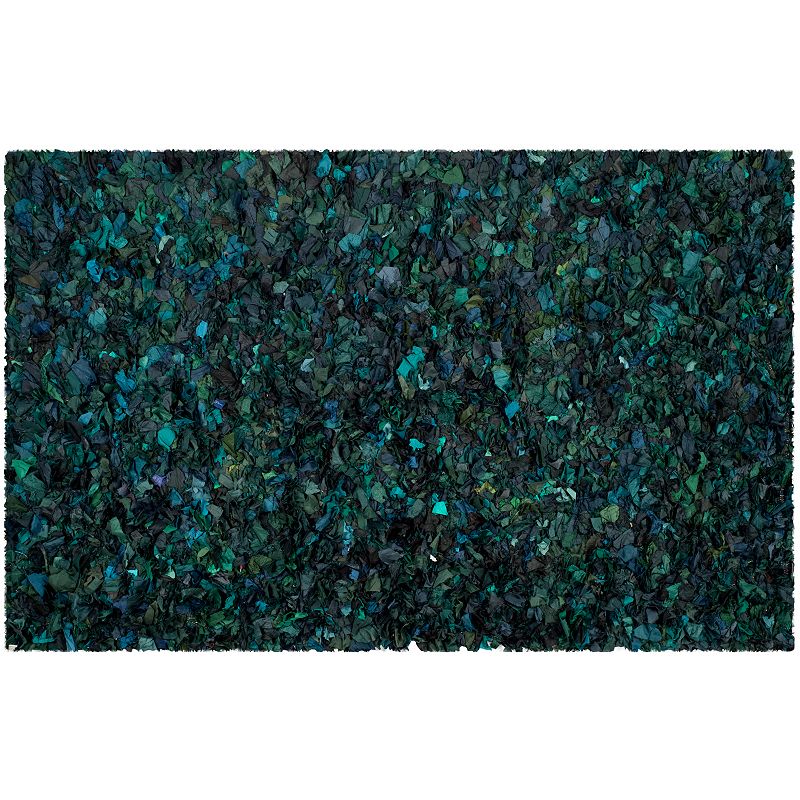 Safavieh Rio Solid Shag Rug, Green, 6FT Sq