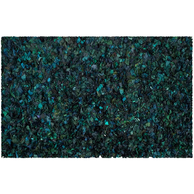 Safavieh Rio Solid Shag Rug, Green, 6FT Sq