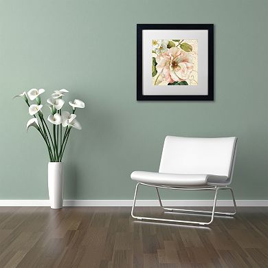 Trademark Fine Art Les Jardin II White Matted Framed Wall Art