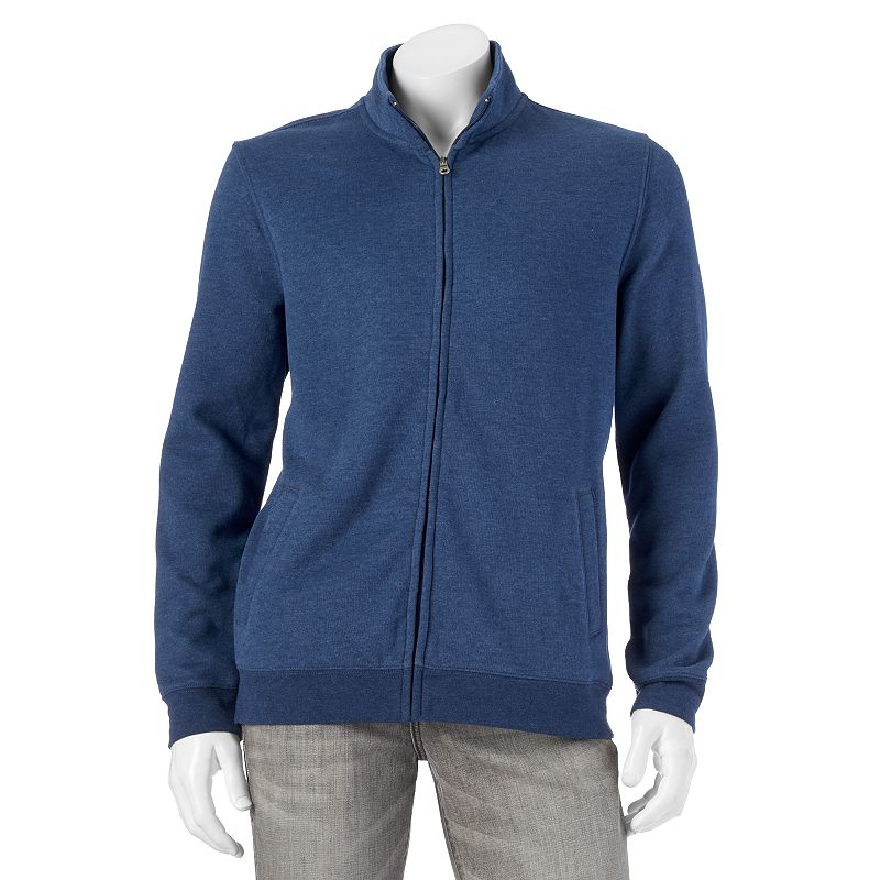 Men's Croft & Barrow&reg; Classic-fit Easy-care Fleece Jacket, Size: Small, Dark Blue