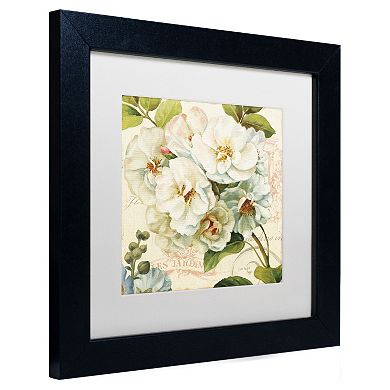 Trademark Fine Art Les Jardin III White Matted Framed Wall Art