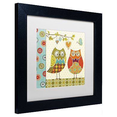 Trademark Fine Art Owl Wonderful I Framed Wall Art