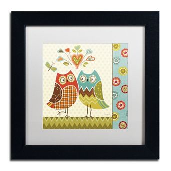 Trademark Fine Art Owl Wonderful II Black Framed Wall Art