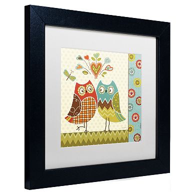 Trademark Fine Art Owl Wonderful II Black Framed Wall Art