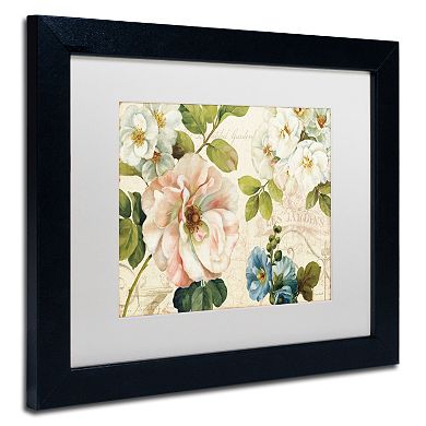 Trademark Fine Art Les Jardin I Black Framed Wall Art