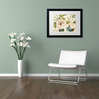 Trademark Fine Art Les Jardin I Black Framed Wall Art