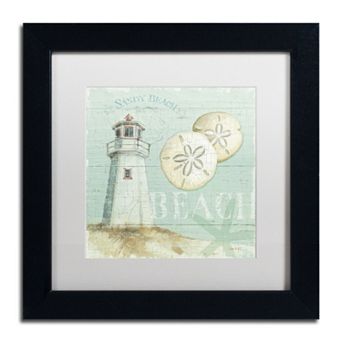 Trademark Fine Art Beach House I Black Framed Wall Art